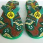 GIRLY GIRL South Beach Women Flip Flop sz 5 Green Shoes