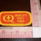 Boy Scouts of America Patch - Quality Unit 1989