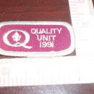 Boy Scouts of America Patch - Quality Unit 1991