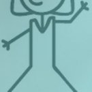 Female Waving Mom Stick Family Decal