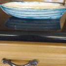 Row Boat Blue Ceramic Food Or Water Dish Enclosure Décor Reptiles Amphibians