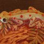 Ceramic Lizard Feeding Tray Handcrafted Hand Painted Reptile Enclosure DÃ©cor Feeding Dish