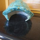 Turtle Shell Hide Reptile Hide Blue Green Gecko Snake Tortoise Indoor Outdoor Hand Crafted Ceramic