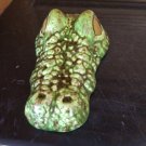Alligator Head Reptile Amphibian Enclosure Décor Handcrafted Ceramic Décor