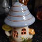 Ceramic Mushroom Fairy House Reptile, Amphibian or Snake Hide Handcrafted Hand Painted Hides