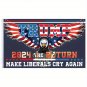 1pc Trump 2024 Flag Banner - Make Liberals Cry Again - Durable Outdoor Decor for