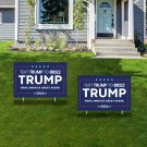 2pcs Trump 2024 Yard Sign - Durable Outdoor Decoration for Lawn or Garden with