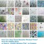 17.7"X78.7" Color Frosted Privacy Window Film, Removable No Glue Colorful Blue L