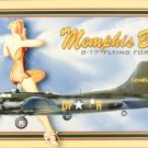 U.S. Ww2 Vintage Metal Sign: B-17 Memphis Belle Vintage Tin Sign Bar Pub Home Me