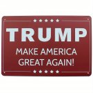 1pc Trump MAGA Sign - Durable Metal Construction, Indoor/Outdoor Decorative