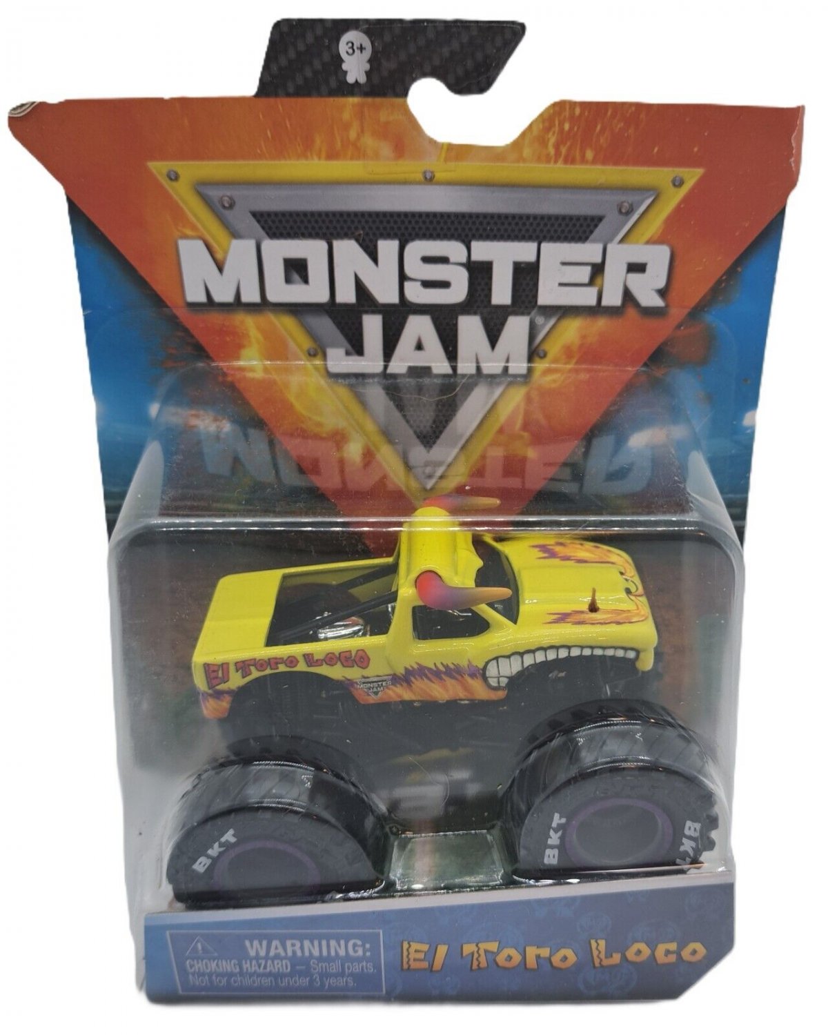 Spin Master EL TORO LOCO LEGACY Yellow Monster Jam 1/64 RARE Color Shelf Wear