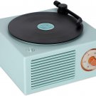 Old Fashioned Classic Style Bluetooth Speaker Cute Blue Look Creative Vinyl Reco
