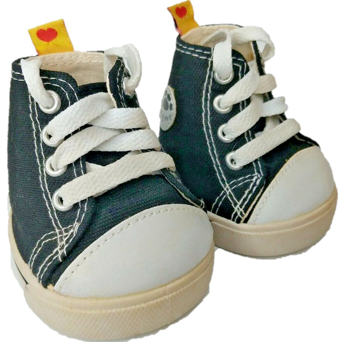 BUILD A BEAR BLACK HIGH TOP CANVAS CONVERSE STYLE SNEAKERS TENNIS SHOES