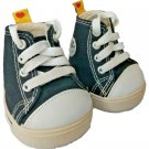 BUILD A BEAR BLACK HIGH TOP CANVAS CONVERSE STYLE SNEAKERS TENNIS SHOES