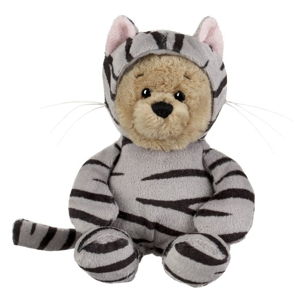 Ganz 6" Wee Bears Gray Tabby Cat Kitten Plush Stuffed Animal
