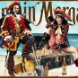 Aperiy Captain & Lady Morgan Signs Metal Tin Aluminium Plaque Vintage Pub Tiki B