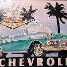 1957 bel air tin Sign Rare Vintage Palm Trees 16 x 10.5 Collectible Hard to Find