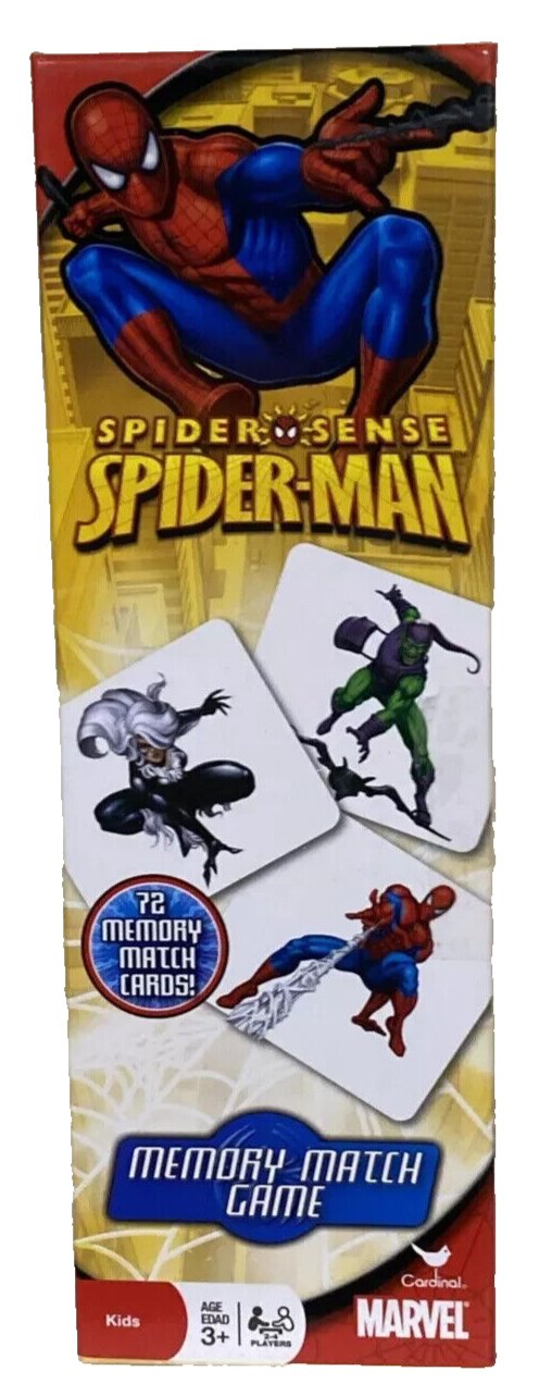 Memory Match Game SPIDER-MAN 72 Cards Educational Learning Spiderman