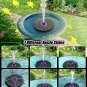 Solar Fountain 3.5W Bird Bath Fountains with Flower 2024 Upgraded Glass Panel, S