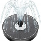 Solar Fountain Glass White Flower, 3.5W Bird Bath Fountains Solar Power No Batte