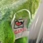 EUC GANZ WEBKINZ HM434 GREEN & YELLOW CATERPILLAR PLUSH & BEANBAG NO CODE