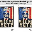 Patriotic Ultra MAGA Miss Me Yet Garden Flag Trump 2024 Double Sided 12.5x18”