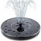 Solar Bird Bath Fountain Pump, Upgrade 1.4W Solar Fountain with 6 Nozzle, Free S