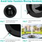 Solar Bird Bath Fountain Pump, Upgrade 1.4W Solar Fountain with 6 Nozzle, Free S