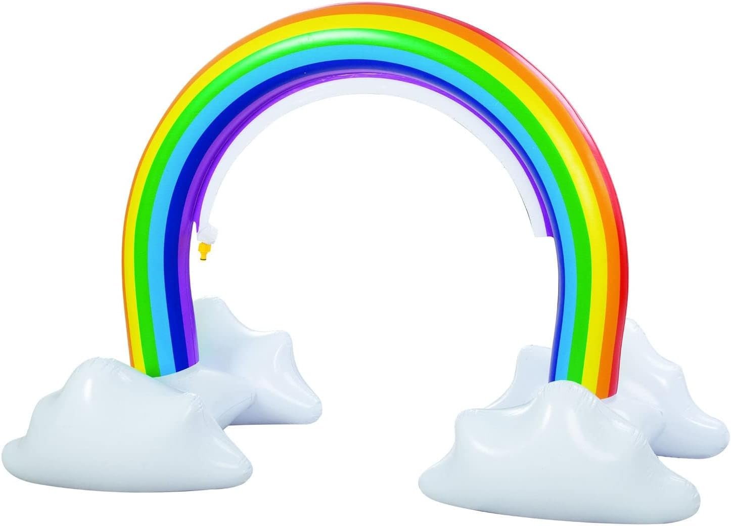 Inflatable Rainbow Arch Sprinkler - Giant Fun Outdoor Water Toy for Kids Attache