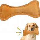 Dura Fused Leather Bone Dog Toy, 7-Inch
