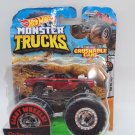 Hot Wheels Monster Trucks Psychodelic & Dodge Charger R/T Red Crushable Cars