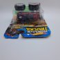 Hot Wheels Monster Trucks Psychodelic & Dodge Charger R/T Red Crushable Cars
