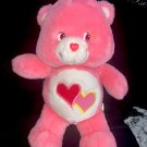 RARE 2003 Care Bears Sing Along Friends Love A Lot Bear Singing Plush Toy