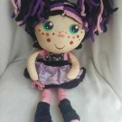Flip Zee Girl ZURI CAT 2 in 1 Reversible Plush Doll Black Pink Kitty Flipzee
