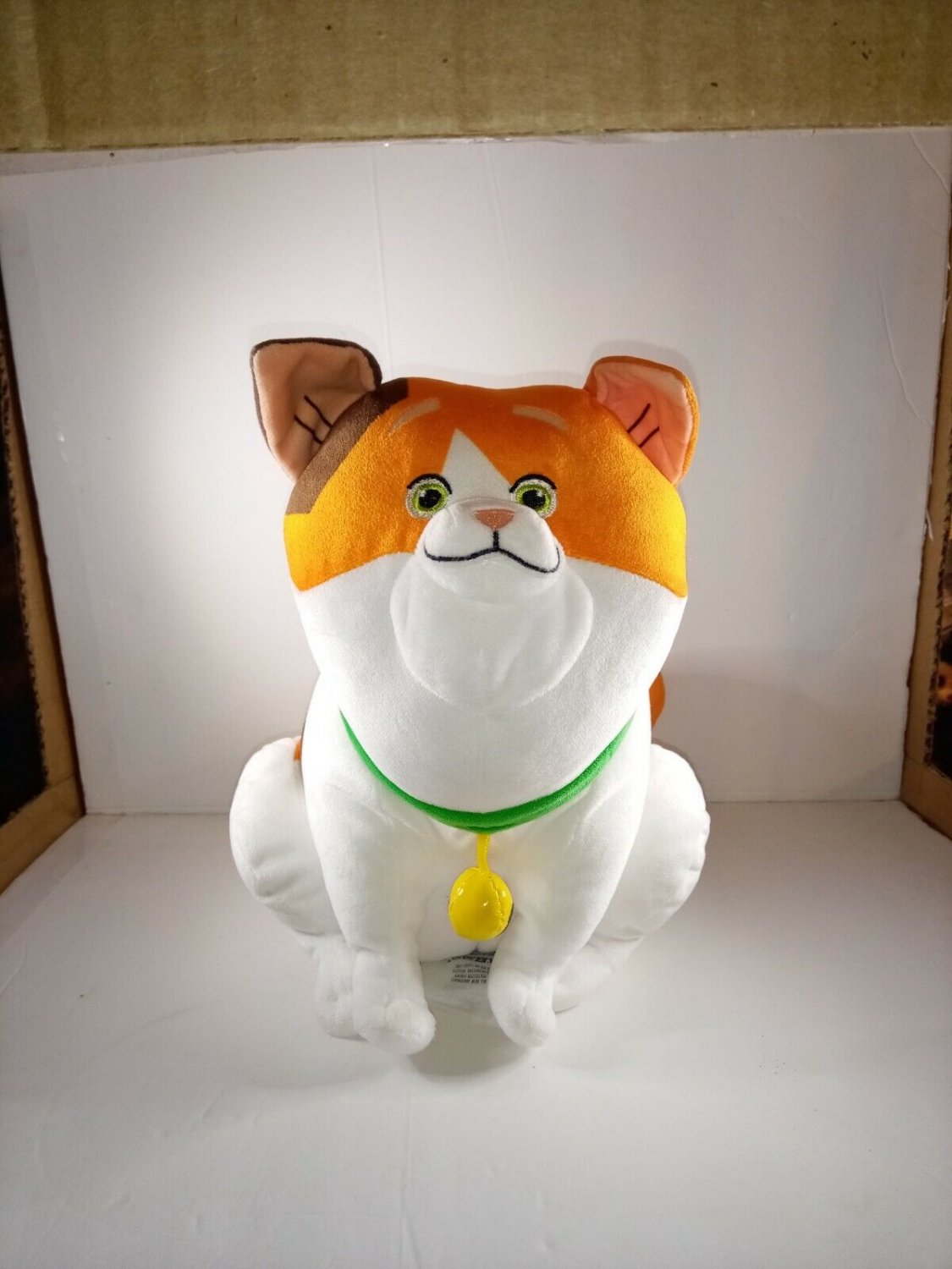 Disney Store plush Mochi cat Big Hero 6 stuffed animal soft toy white orange 11"