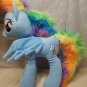My Little Pony Large Rainbow Dash Plush Stuffed Toy 20" Hasbro Blue Pegasus 2014