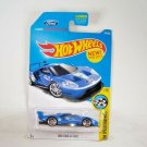 Hot Wheels Blue 2016 Ford GT Race Ford Performance 1/10 Mattel 2016 NRFP!!