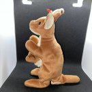 Ty Beanie Baby Pouch the Kangaroo 7 Inch MWMTs Stuffed Animal Plush 1996