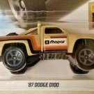 2019 Hot Wheels '87 Dodge D100 #64/250 [Tan] Baja Blazers Diecast Pickup