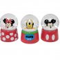 Mickey & Friends Red 3-Piece Snow Globe Set featuring Minnie and Pluto