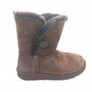 UGG MADE IN Australia Bailey Button Suede Sheepskin Boots 5803 Womens Sz 7