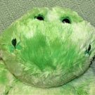 BUILD A BEAR 16" SHAMROCK FROG STUFFED ANIMAL GREEN CLOVER FLUFFY PLUSH TOY