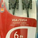Ativa VGA/SVGA Monitor Cable 6 Feet HDB 15 Male/ HDB Male