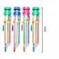 1Pc 8 in 1 Multicolor Crayons Creative Push Style DIY Replaceable Oil Pastel Col