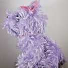 RARE GANZ Plush Purple Colored Dog Mitzy H12817  Fluffy Stuffed Animal 8"