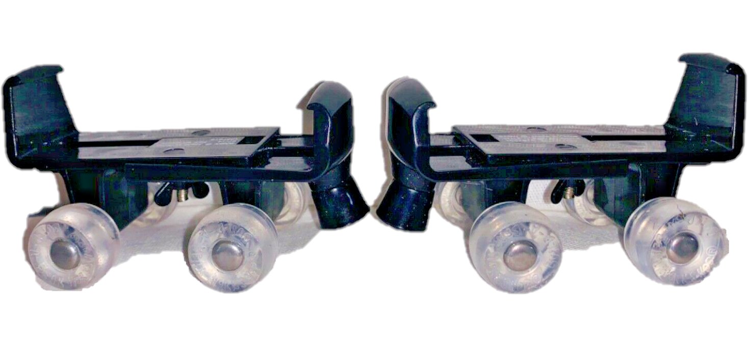 BABW Build a Bear Black Adjustable Roller Skates Fit on any Bear Shoes