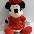 14" Disney Baby Plush Stuffed Christmas Holiday Minnie Mouse Toy Animal