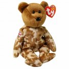Ty Beanie Baby - HERO the USO Military Bear (UK FLAG ON ARM) MINT with MINT TAGS