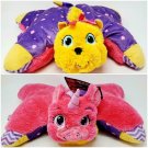 FlipaZoo Yorkie Pink Unicorn Flip N Play Friends Reversible Plush Pillow