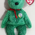 TY Beanie Babies "DECADE (green)" 10th Anniversary Teddy Bear - MWMTs! GIFT!